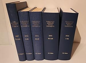 Tasmanian Supreme Court Judgements 79 Volumes 1967 2003