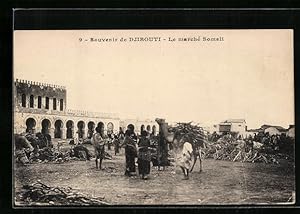 Ansichtskarte Djibouti, La Marché Somali