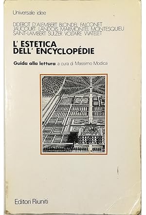 Immagine del venditore per L'estetica dell'Encyclopdie Guida alla lettura venduto da Libreria Tara