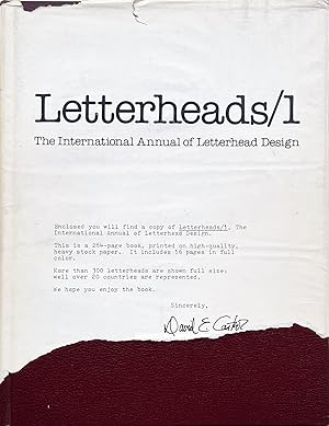 Imagen del vendedor de Letterheads 1, Int. Annual of Letterhead Design a la venta por Design Books & Mags