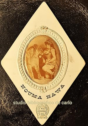 Seller image for Albumina originale fotografo Federico Canesi NOUMA HAWA Artista circense 1890 ca. for sale by Studio bibliografico De Carlo