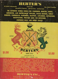 Seller image for HERTER'S INC Catalog No.84,1974,with 40pp, Supplement to Catalog No 78. for sale by Harry E Bagley Books Ltd