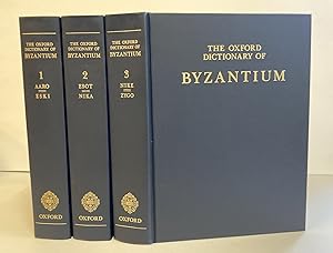 Bild des Verkufers fr THE OXFORD DICTIONARY OF BYZANTIUM [Three volumes] zum Verkauf von Second Story Books, ABAA