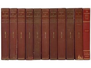 Imagen del vendedor de The Book of Knowledge: The Children's Encyclopedia, 10 Volume Set Plus 1940 Annual "The Children's Book of the Year a la venta por Yesterday's Muse, ABAA, ILAB, IOBA