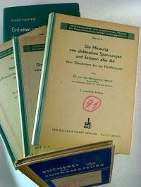 9 Bände des Fachautors Dr. rer. nat. Hansgeorg Laporte (mit seinem Besitzvermerk vorn im Buch).