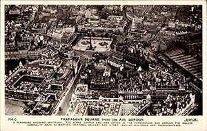 Seller image for Ansichtskarte / Postkarte London City England, Trafalgar Square from Air, Whitehall, Horse Guards and War Office for sale by akpool GmbH