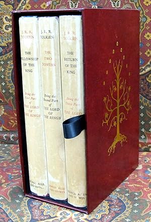 The Lord of the Rings, UK 1st Edition Later Impressions in Custom Red Leather Slipcase