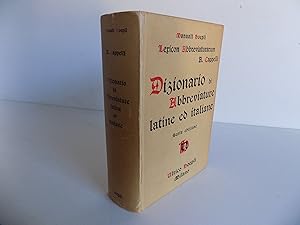 Manuali Hoepli. Lexicon abbreviaturarum. Dizionario di abbreviature. Latine ed Itlaliane. Usate n...