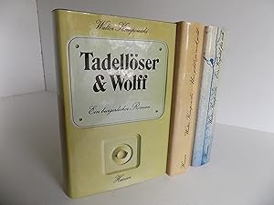 Bild des Verkufers fr Tadellser & Wolff. Ein brgerlicher Roman. Sonderausgabe. Sowie: Uns geht's ja noch gold. Roman einer Familie. 2. Auflage. Sowie: Ein Kapitel fr sich. Roman. Zusammen 3 Bnde. zum Verkauf von Antiquariat Rolf Bulang