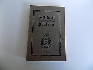 [Thüringen:] Aratora. Zeitschrift des Vereins für Heimatkunde und Heimatschutz von Artern und Umg...