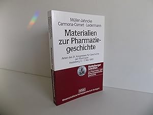 Seller image for Materialien zur Pharmaziegeschichte. Akten des 31. Kongresses fr Geschichte der Pharmazie in Heidelberg vom 3. bis 7. Mai 1993 (= Heidelberger Schriften zur Pharmazie- und Naturwissenschaftsgeschichte, Beiheft 1). for sale by Antiquariat Rolf Bulang