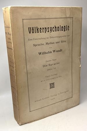 Völkerpsychologie - eine untersuchung der entwicklungsgesetze von Sprache Mythus und Sitte - Zwei...