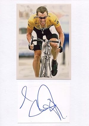 Lance Armstrong Autograph | signed cards / album pages