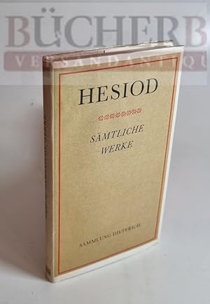 Sämtliche Werke Deutsch von Thassilo von Scheffer. Mit einer Übersetzun g der Bruchstücke aus den...