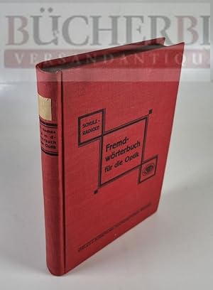 Seller image for Fremdwrterbuch fr die Optik for sale by Bcherberg Antiquariat