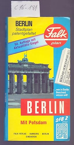 Image du vendeur pour BERLIN - CITYMAP PATENTFOLDED - 54 AUFLAGE MIT AKTUALITAS-SIEGEL EDITION - BERLIN mis en vente par Libreria 7 Soles