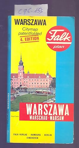 Image du vendeur pour WARSZAWA - CITYMAP PATENTFOLDED - 4 EDITION - WARSZAWA, WARSCHAU, WARSAW mis en vente par Libreria 7 Soles