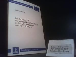 Bild des Verkufers fr Die Problematik der Wirklichkeitsdarstellung in den Literaturessays von Arno Schmidt. Europische Hochschulschriften / Reihe 1 / Deutsche Sprache und Literatur ; Bd. 514 zum Verkauf von Der Buchecker