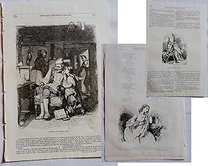 SEMANARIO PINTORESCO ESPAÑOL Nº 25 1852: La vuelta del soldado suizo / Swiss soldier's return
