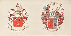 [Heraldic coat of arms] Coloured coat of arms of the van Breugel and the van Breugel Douglas fami...