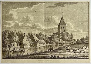 Antique print, etching and engraving | Friesland: T' Dorp Oosterend, published ca. 1786, 1 p.