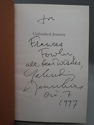 Imagen del vendedor de Unfinished Journey. a la venta por ROBIN SUMMERS BOOKS LTD