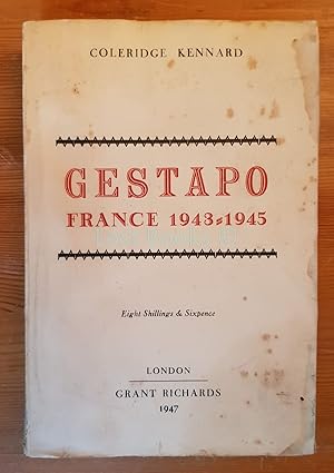 Imagen del vendedor de Gestapo, France, 1943-1945 a la venta por All Lost Books