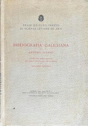 Bild des Verkufers fr Bibliografia Galileiana zum Verkauf von Biblioteca di Babele