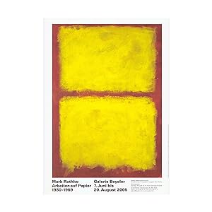 Seller image for MARK ROTHKO: ARBEITEN AUF PAPIER, Original exhibition poster 83 X 59 cm for sale by ART...on paper - 20th Century Art Books