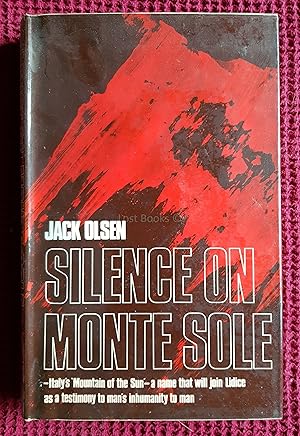 Image du vendeur pour Silence on Monte Sole mis en vente par All Lost Books