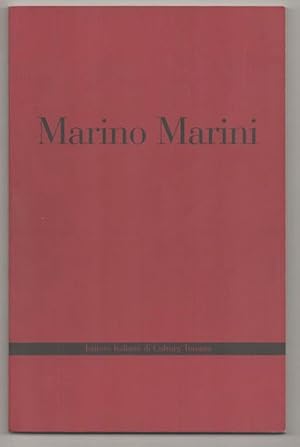 Bild des Verkufers fr Marino Marini: Sculptures Paintings and Drawings 1929-1970 zum Verkauf von Jeff Hirsch Books, ABAA