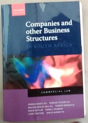 Imagen del vendedor de Companies and Other Business Structures in South Africa a la venta por Chapter 1