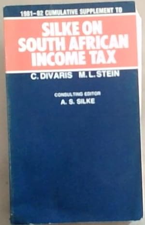 Bild des Verkufers fr 1981/82 Cumulative Supplement to Silke on South African Income Tax. 9th Edition zum Verkauf von Chapter 1