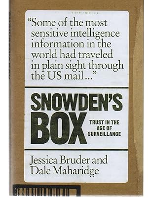 Bild des Verkufers fr Snowden's Box: Trust in the Age of Surveillance zum Verkauf von EdmondDantes Bookseller