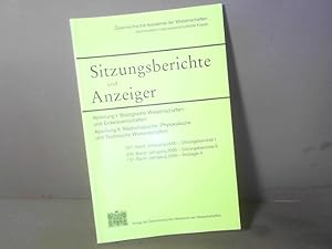 Seller image for Sitzungsbericht und Anzeiger der Mathematisch-naturwissenschaftlichen Klasse, 207.Band, Jahrgang 2000. ---- Abt. I: Biologische Wissenschaften. Abt.II: Mathematische, Physik. u.Technische Wissenschaften. for sale by Antiquariat Deinbacher