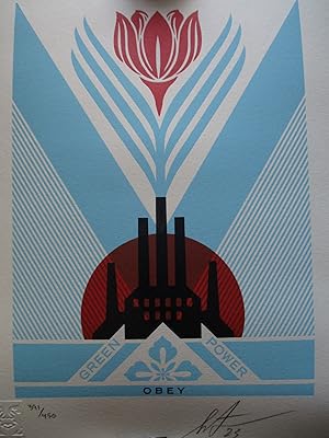 Green Power Factory (Signed by artist Shepard Fairey)