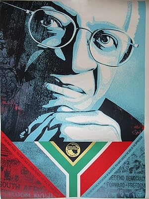 Desmond Tutu / Abolish Apartheid (Signed by artist Shepard Fairey)