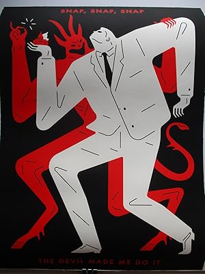 Cleon Peterson: Snap, Snap, Snap: The Devil Made me Do It Poster (signed by artist)