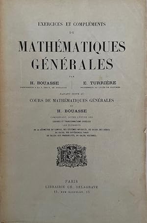 Exercices et complements de Mathematiques generales.