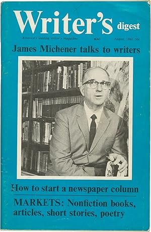 Seller image for Writer's Digest: Volume 48, No. 8: August, 1968 (First Edition) for sale by Royal Books, Inc., ABAA