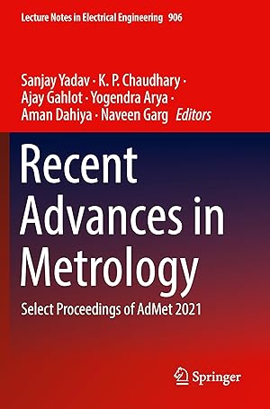 Imagen del vendedor de Recent Advances in Metrology a la venta por moluna