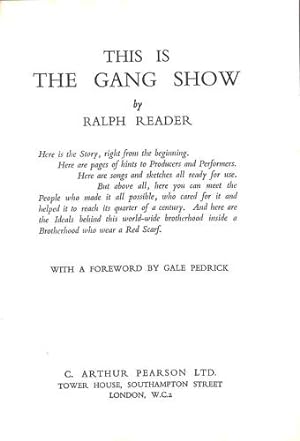Seller image for This is the Gang Show for sale by WeBuyBooks
