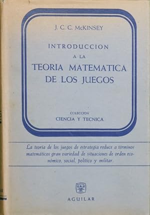 Seller image for Introduccin a la teora matemtica de los juegos for sale by Librera Alonso Quijano