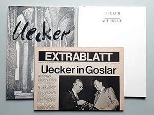 Imagen del vendedor de Gnther Uecker - Kann Fruchtbarkeit auf Asche grnden - Can Ashes Yield to Procreation / Aufbruch - Erker Galerie St. Gallen 1992, signiert von Friedhelm Mennekes / Extrablatt - Uecker in Goslar 1983, Bildbericht etc. a la venta por Verlag IL Kunst, Literatur & Antiquariat