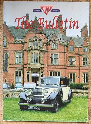 Seller image for Alvis Owner Club The Bulletin July/August 2016 No.560 for sale by Shore Books