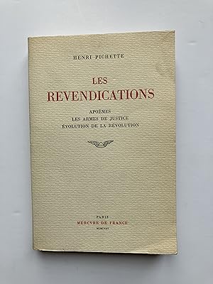 Les Revendications [ ENVOI de l' Auteur ]