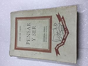 Seller image for Pensar y ser for sale by Libros nicos