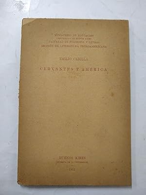 Seller image for Cervantes y america for sale by Libros nicos