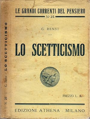 Bild des Verkufers fr Lo scetticismo zum Verkauf von Biblioteca di Babele