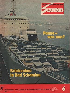 Immagine del venditore per Der deutsche Straenverkehr. Zeitschrift fr Verkehr und Wirtschaft. Heft 6/1975 venduto da Antiquariat Kastanienhof